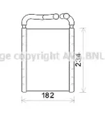 HY6375 AVA QUALITY COOLING Теплообменник, отопление салона