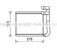 HY6393 AVA QUALITY COOLING Теплообменник, отопление салона