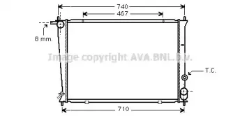 HYA2049 AVA QUALITY COOLING Радиатор, охлаждение двигателя