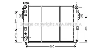 JE2017 AVA QUALITY COOLING Радиатор, охлаждение двигателя