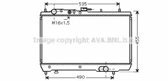KA2066 AVA QUALITY COOLING Радиатор, охлаждение двигателя