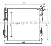 KA2214 AVA QUALITY COOLING Радиатор, охлаждение двигателя