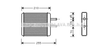 KA6010 AVA QUALITY COOLING Теплообменник, отопление салона