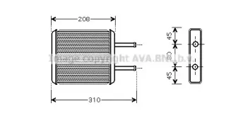 KA6043 AVA QUALITY COOLING Теплообменник, отопление салона