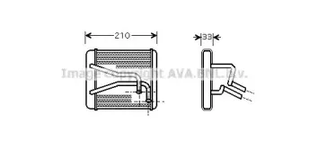 KA6049 AVA QUALITY COOLING Теплообменник, отопление салона