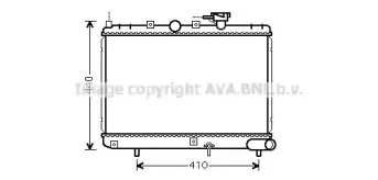 KAA2271 AVA QUALITY COOLING Радиатор, охлаждение двигателя