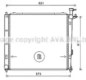 KAA2272 AVA QUALITY COOLING Радиатор, охлаждение двигателя