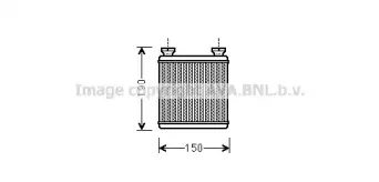 MC6014 AVA QUALITY COOLING Теплообменник, отопление салона