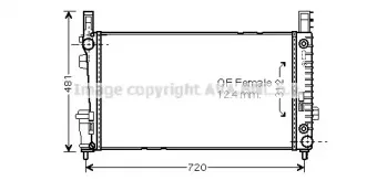 MS2364 AVA QUALITY COOLING Радиатор, охлаждение двигателя