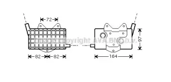 MS3294 AVA QUALITY COOLING масляный радиатор, двигательное масло