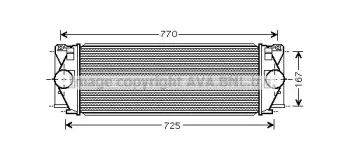 MS4396 AVA QUALITY COOLING Интеркулер