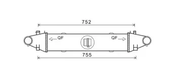 MS4556 AVA QUALITY COOLING Интеркулер