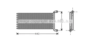 MS6399 AVA QUALITY COOLING Теплообменник, отопление салона
