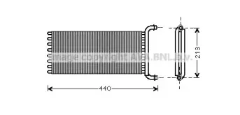 MS6441 AVA QUALITY COOLING Теплообменник, отопление салона
