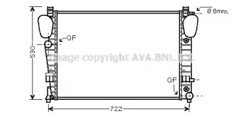 MSA2311 AVA QUALITY COOLING Радиатор, охлаждение двигателя