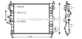 MSA2331 AVA QUALITY COOLING Радиатор, охлаждение двигателя