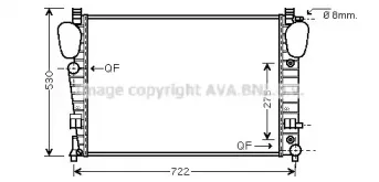 MSA2334 AVA QUALITY COOLING Радиатор, охлаждение двигателя