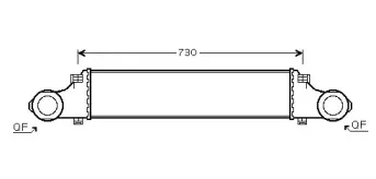 MSA4354 AVA QUALITY COOLING Интеркулер
