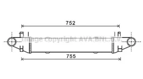 MSA4557 AVA QUALITY COOLING Интеркулер