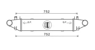 MSA4596 AVA QUALITY COOLING Интеркулер