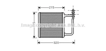 MSA6451 AVA QUALITY COOLING Теплообменник, отопление салона