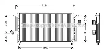 MT5098 AVA QUALITY COOLING Конденсатор, кондиционер