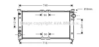MZ2136 AVA QUALITY COOLING Радиатор, охлаждение двигателя