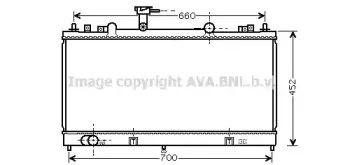 MZ2164 AVA QUALITY COOLING Радиатор, охлаждение двигателя