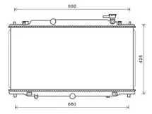 MZ2280 AVA QUALITY COOLING Радиатор, охлаждение двигателя