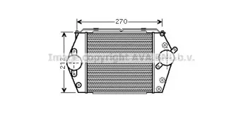MZ4188 AVA QUALITY COOLING Интеркулер