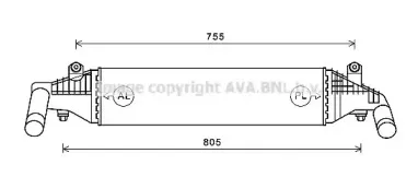 MZ4267 AVA QUALITY COOLING Интеркулер