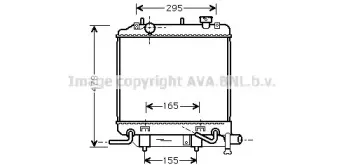 MZA2166 AVA QUALITY COOLING Радиатор, охлаждение двигателя