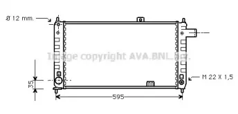 OL2048 AVA QUALITY COOLING Радиатор, охлаждение двигателя