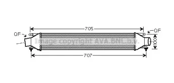 OL4422 AVA QUALITY COOLING Интеркулер