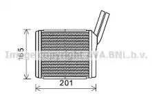 OL6551 AVA QUALITY COOLING Теплообменник, отопление салона