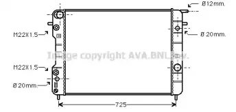 OLA2247 AVA QUALITY COOLING Радиатор, охлаждение двигателя