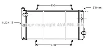 PE2079 AVA QUALITY COOLING Радиатор, охлаждение двигателя