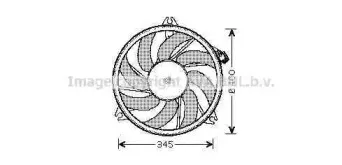 PE7520 AVA QUALITY COOLING Вентилятор, охлаждение двигателя