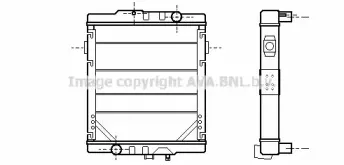 RE2049 AVA QUALITY COOLING Радиатор, охлаждение двигателя