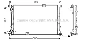 RT2313 AVA QUALITY COOLING Радиатор, охлаждение двигателя