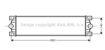 RT4359 AVA QUALITY COOLING Интеркулер