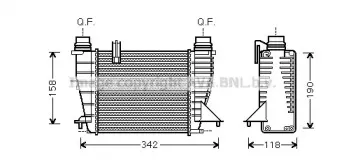 RT4553 AVA QUALITY COOLING Интеркулер