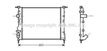 RTA2218 AVA QUALITY COOLING Радиатор, охлаждение двигателя