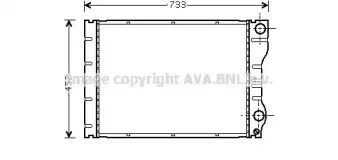 RTA2293 AVA QUALITY COOLING Радиатор, охлаждение двигателя