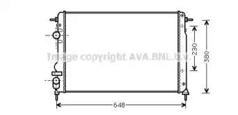 RTA2312 AVA QUALITY COOLING Радиатор, охлаждение двигателя