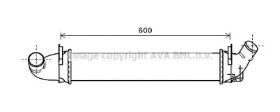 RTA4496 AVA QUALITY COOLING Интеркулер