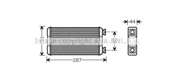 RTA6457 AVA QUALITY COOLING Теплообменник, отопление салона