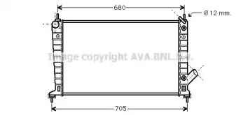 SB2036 AVA QUALITY COOLING Радиатор, охлаждение двигателя