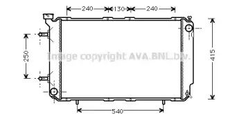 SU2041 AVA QUALITY COOLING Радиатор, охлаждение двигателя