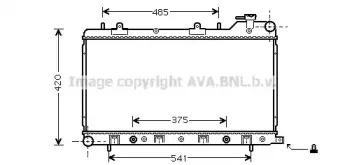 SU2046 AVA QUALITY COOLING Радиатор, охлаждение двигателя